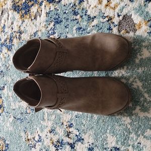 Brown booties
